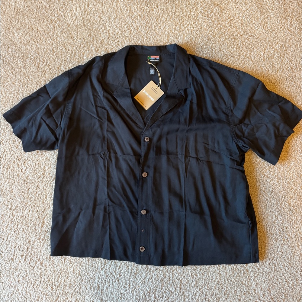 NWT Patagonia Women's Tidal Threads Shirt, Black, Size Large